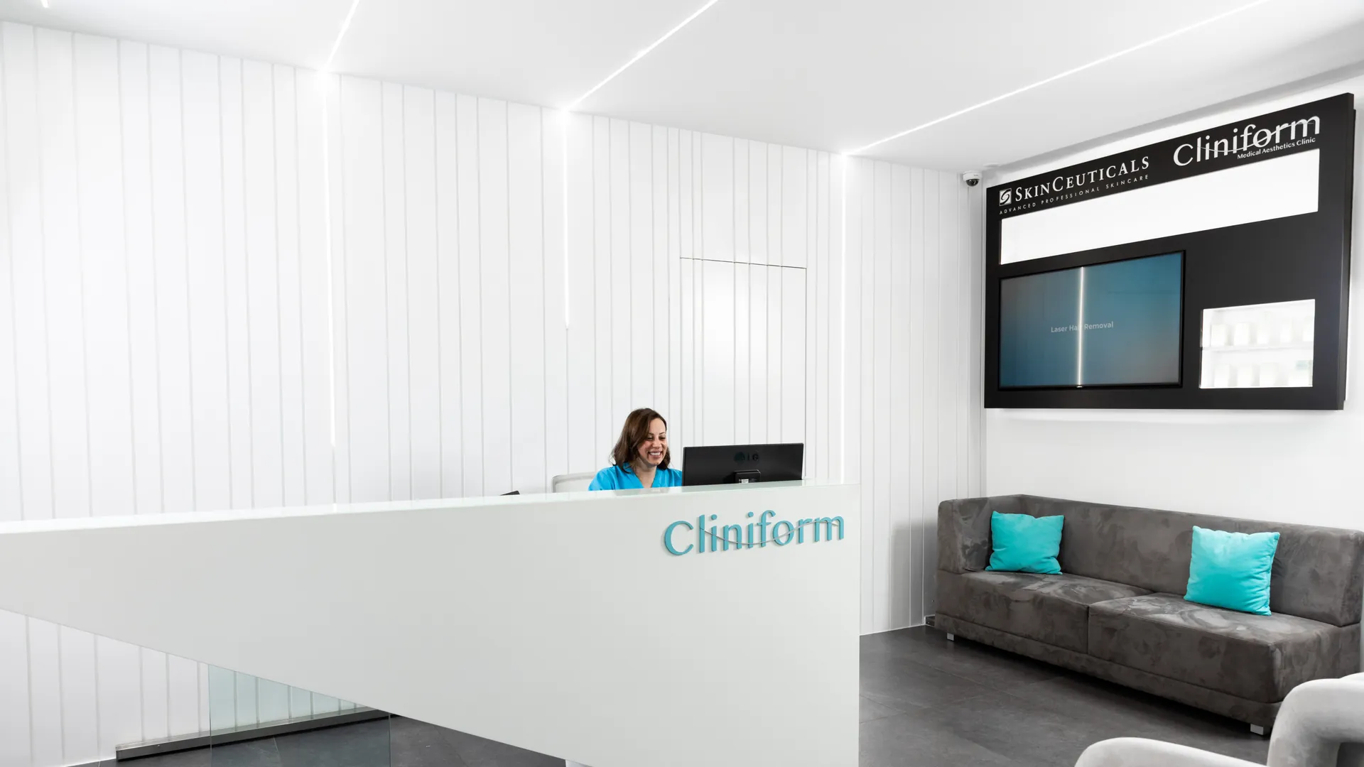 Cliniform reception and waiting lounge in Achrafieh, Beirut